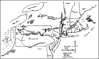 Map of Darius Mead's Travels